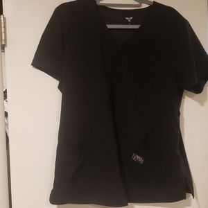 Black scrub top
